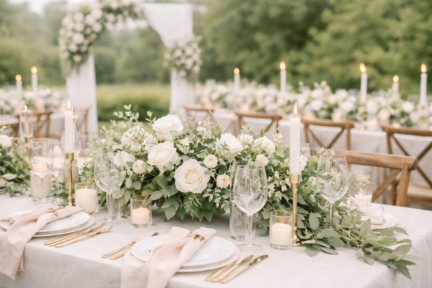 White & Green | Wedding Decorations